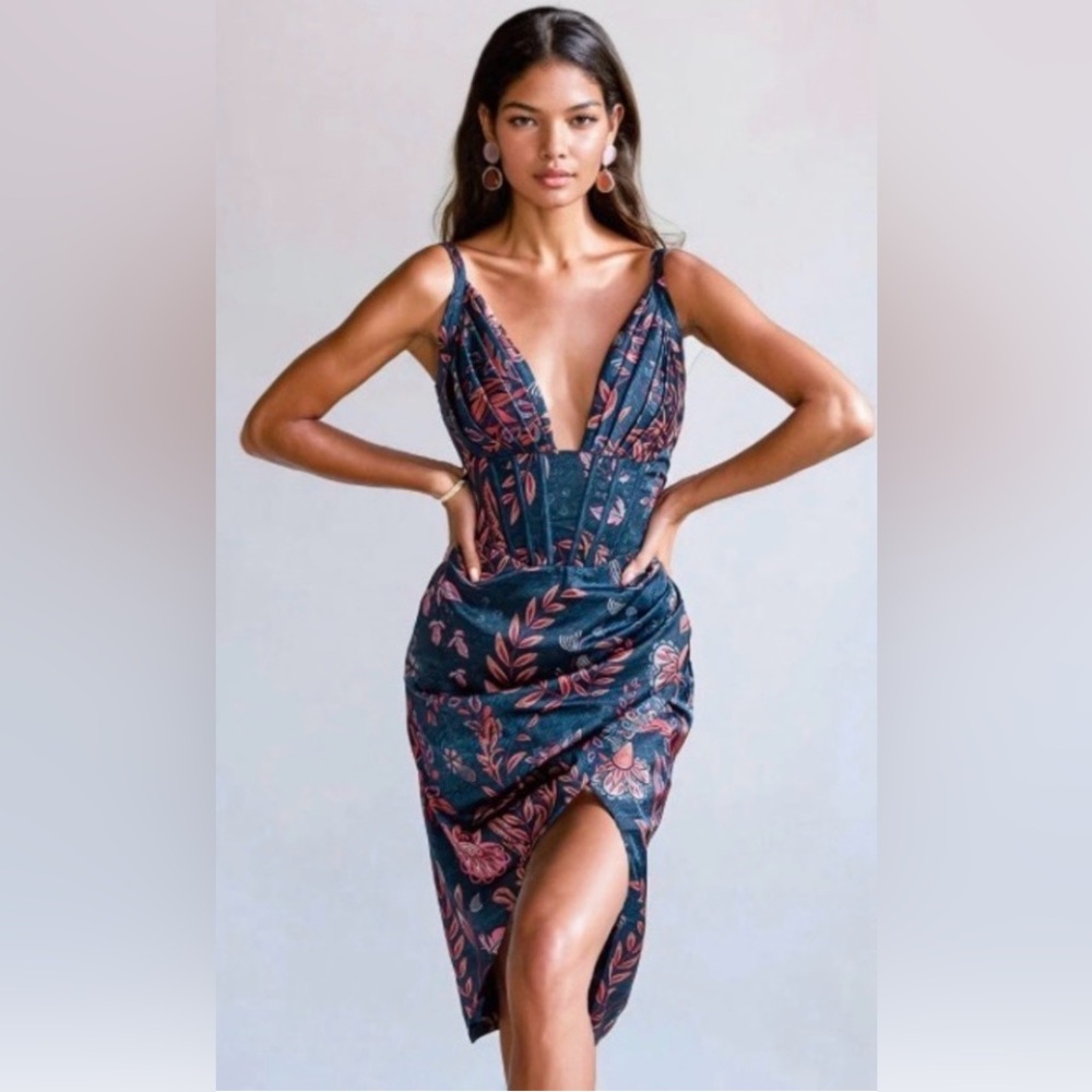Averie Halley Dress Navy XL